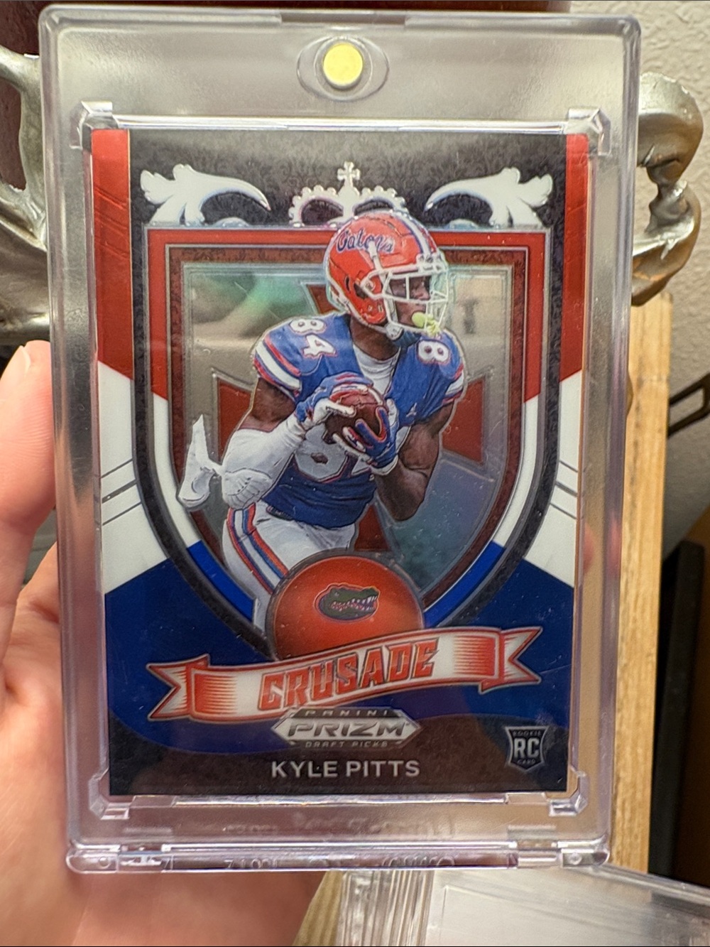 Kyle Pitts rookie card Florida Gators Crusade Football Card - Red, Blue, White